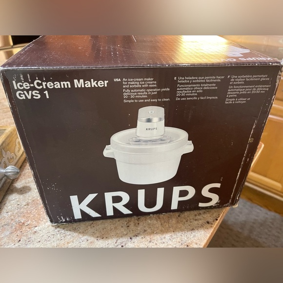 Krups Other Krups Ice Cream Maker Gvs White Electric 12v New In The Box Poshmark